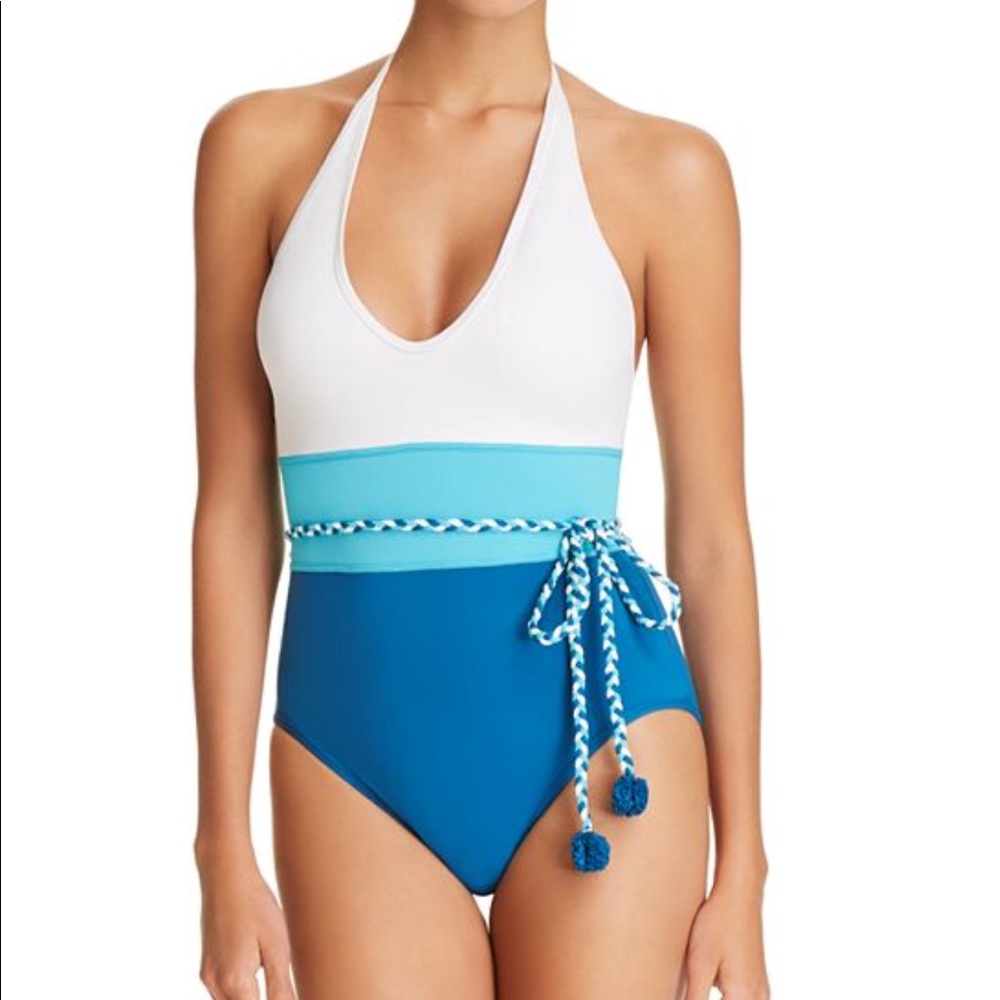 Vince Camuto Color-Block One Piece Swimsuit